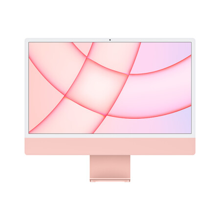 Apple iMac【Microsoft套裝】24英寸 4.5K屏 新款八核M1芯片(8核圖形處理器) 8G 512G SSD 一體式電腦主機 粉色 MGPN3CH/A