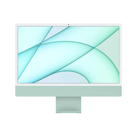 Apple iMac 24英寸 4.5K屏 新款八核M1芯片(8核圖形處理器) 8G 512G SSD 一體式電腦主機 綠色 MGPJ3CH/A