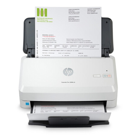 >惠普（HP）ScanJet Pro 3000s4 饋紙式A4高速高清自動雙面辦公文檔掃描儀 40ppm/80ipm U盤掃描