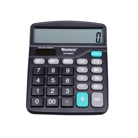 晨光（M&G）文具837经典计算器 太阳能双电源桌面计算机 学生/办公通用12位大屏幕计算器 3个装ADG98837