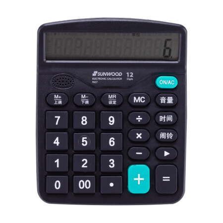 >三木 P837 語音型計(jì)算器 12位 黑色