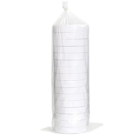 得力(deli)高粘性棉纸双面胶带18mm*10y(9.1m/卷)办公用品16卷/袋2袋装 30402