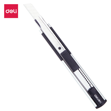 得力（deli）2072鋅合金自鎖功能安全美工刀  9mm 壁紙刀