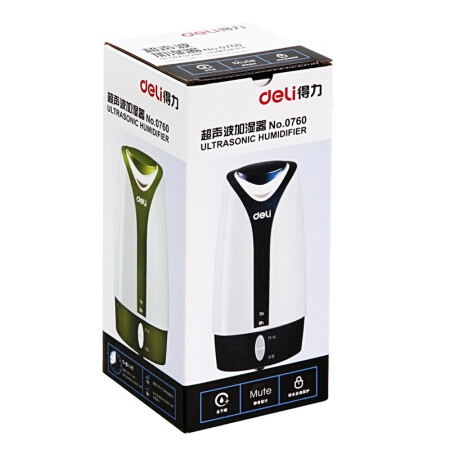 >得力 0760 加湿器 (台) 混色 办公室空气净化器补水加湿喷雾