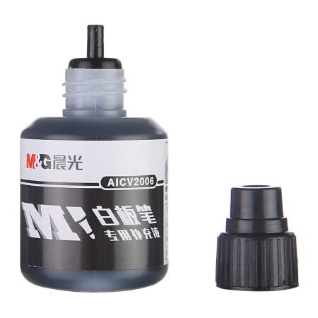 晨光(M&G)文具12ml黑色可加墨白板笔补充液 经济型大容量墨水 单瓶装AICV2006