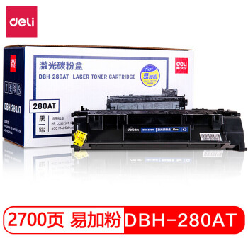 得力（deli）DBH-280AT 硒鼓/碳粉盒（适用适用惠普HP LaserJet 400 M401n/d/dn/dw 400 M425dn/dw） 黑色