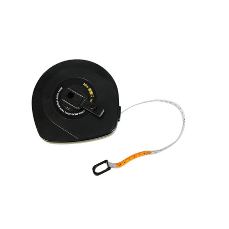 得力（deli）皮卷尺 盘尺皮尺卷尺拉尺米尺工程量尺测量尺子软尺户外 【防水纤维尺-30m】8218